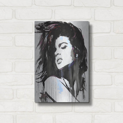 Luxe Metal Art 'Aztec Heart' by Loui Jover, Metal Wall Art,12x16