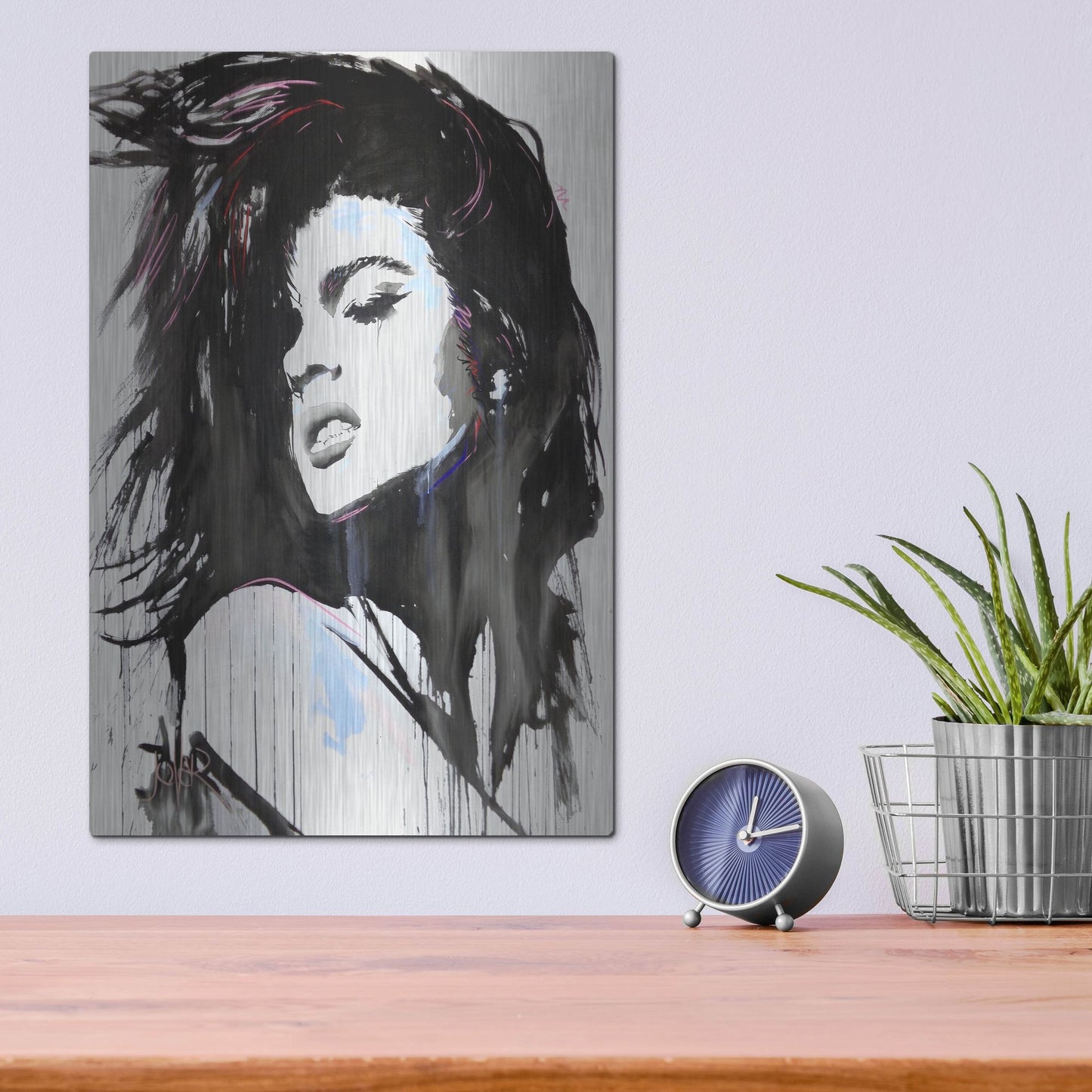 Luxe Metal Art 'Aztec Heart' by Loui Jover, Metal Wall Art,12x16