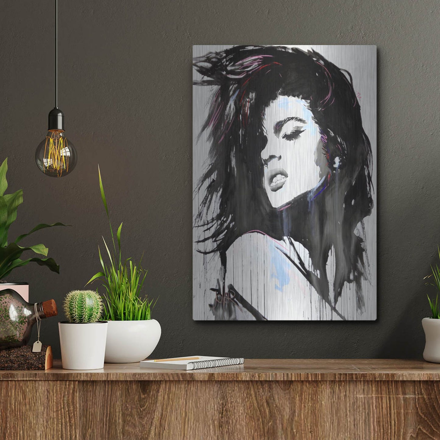 Luxe Metal Art 'Aztec Heart' by Loui Jover, Metal Wall Art,12x16