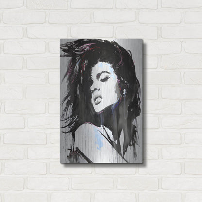 Luxe Metal Art 'Aztec Heart' by Loui Jover, Metal Wall Art,16x24