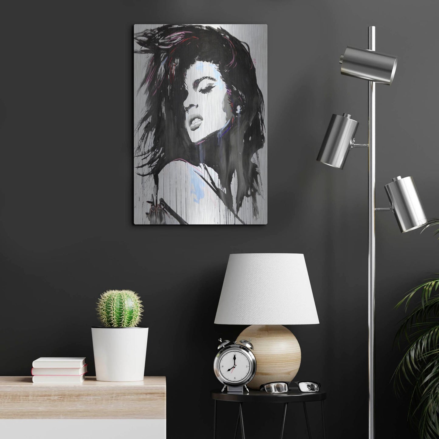 Luxe Metal Art 'Aztec Heart' by Loui Jover, Metal Wall Art,16x24