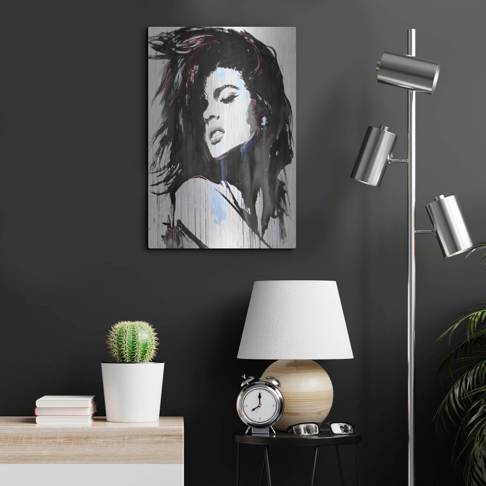 Luxe Metal Art 'Aztec Heart' by Loui Jover, Metal Wall Art,16x24