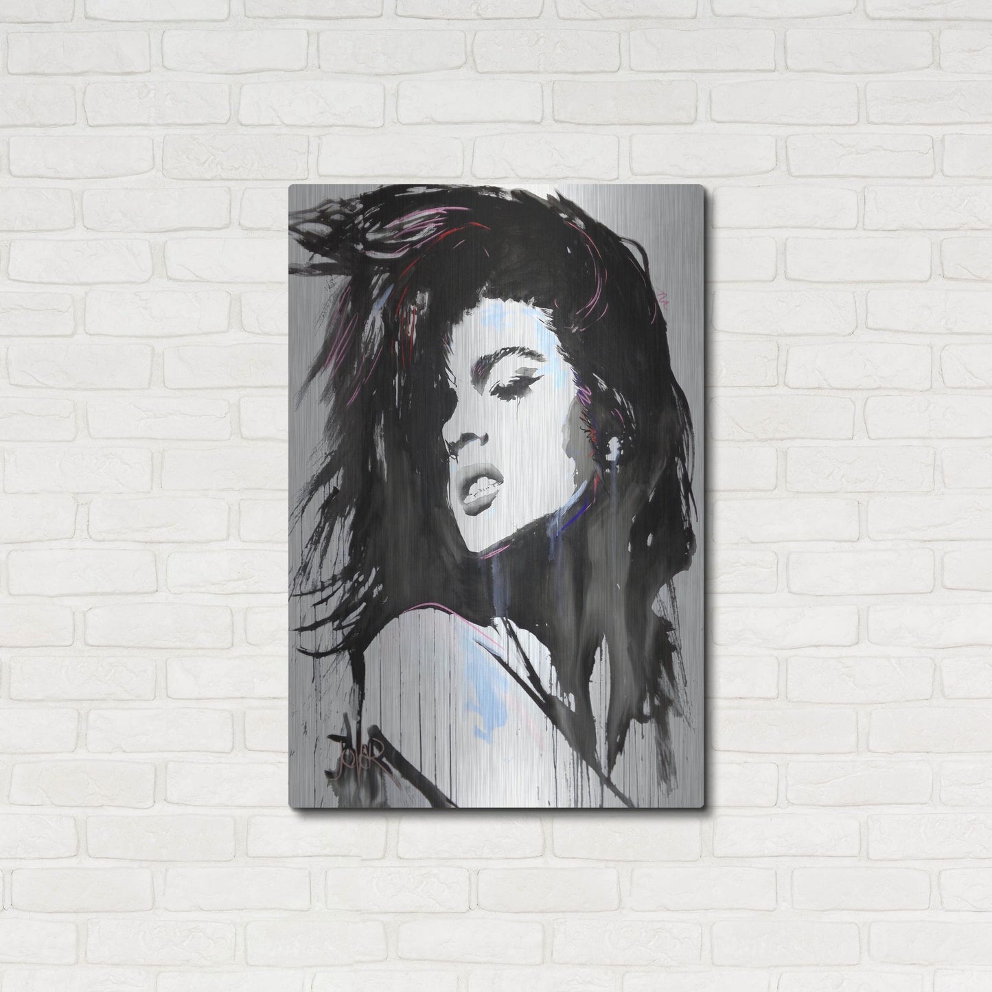 Luxe Metal Art 'Aztec Heart' by Loui Jover, Metal Wall Art,24x36