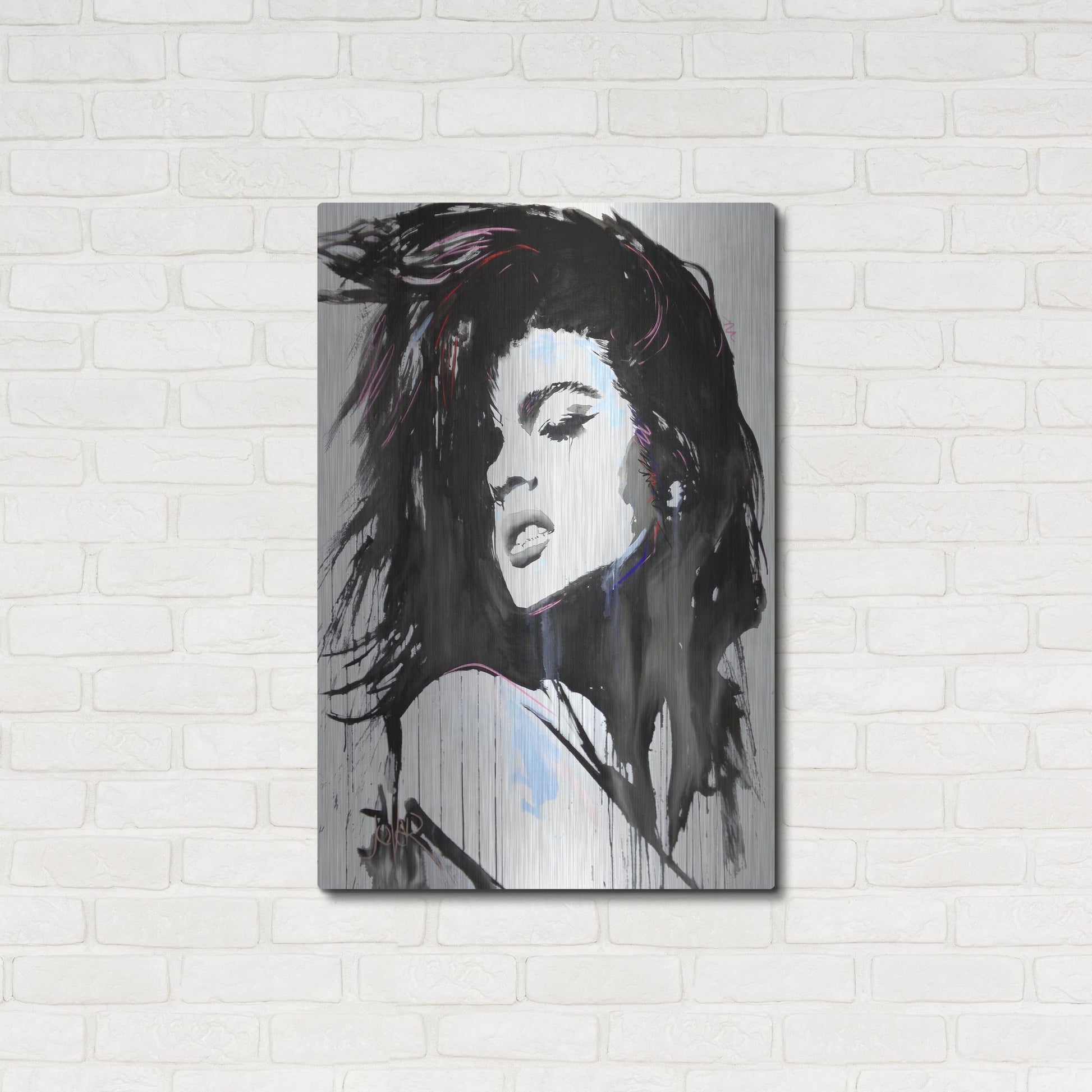 Luxe Metal Art 'Aztec Heart' by Loui Jover, Metal Wall Art,24x36