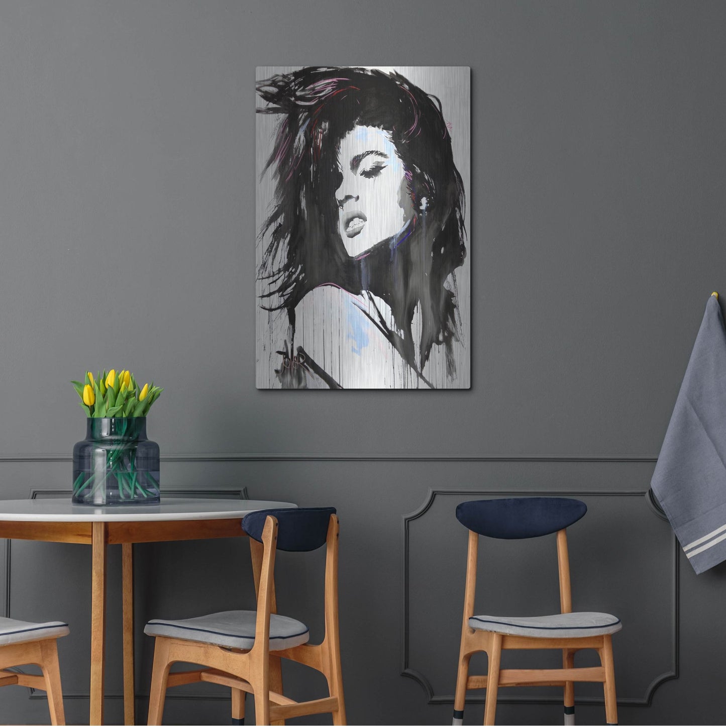 Luxe Metal Art 'Aztec Heart' by Loui Jover, Metal Wall Art,24x36