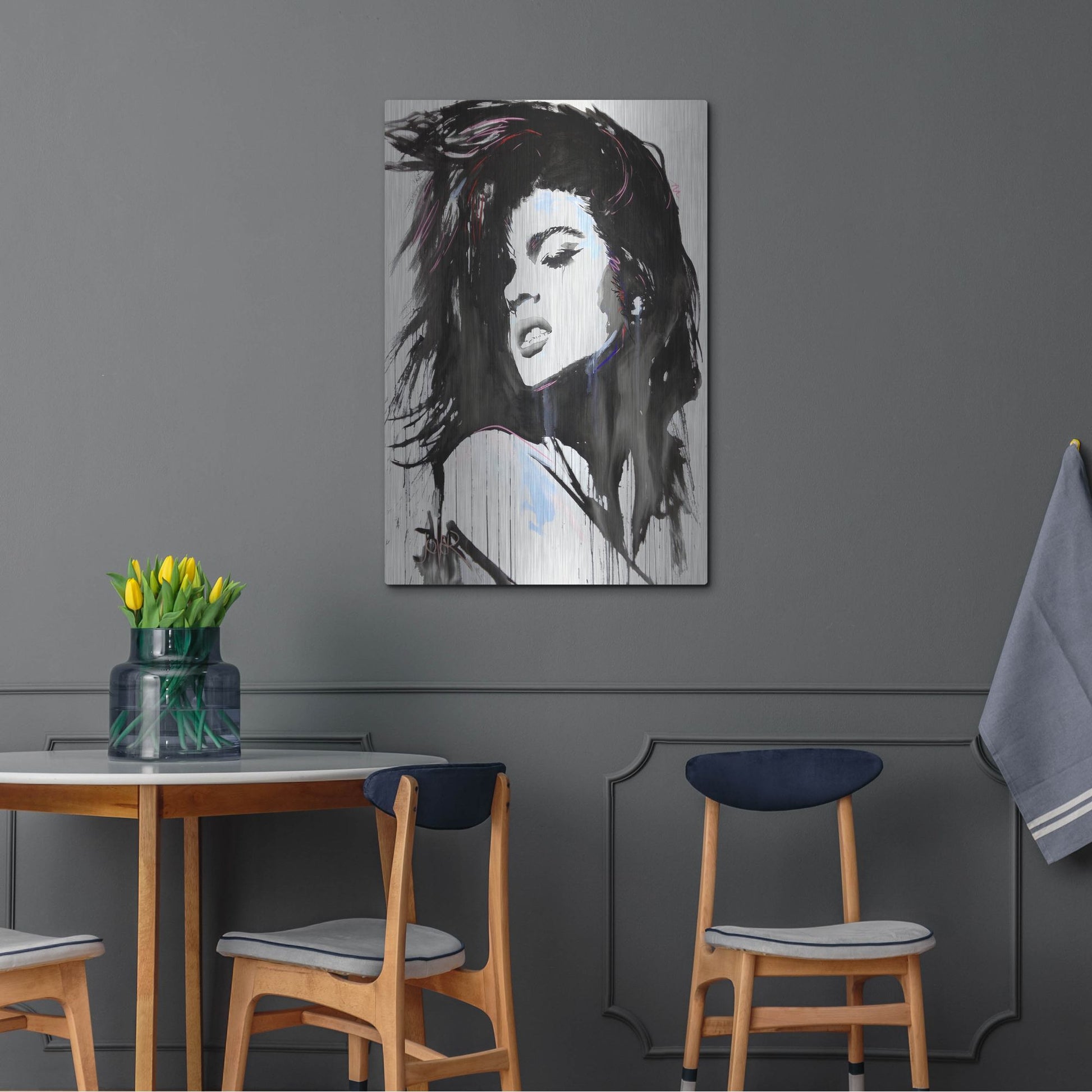 Luxe Metal Art 'Aztec Heart' by Loui Jover, Metal Wall Art,24x36