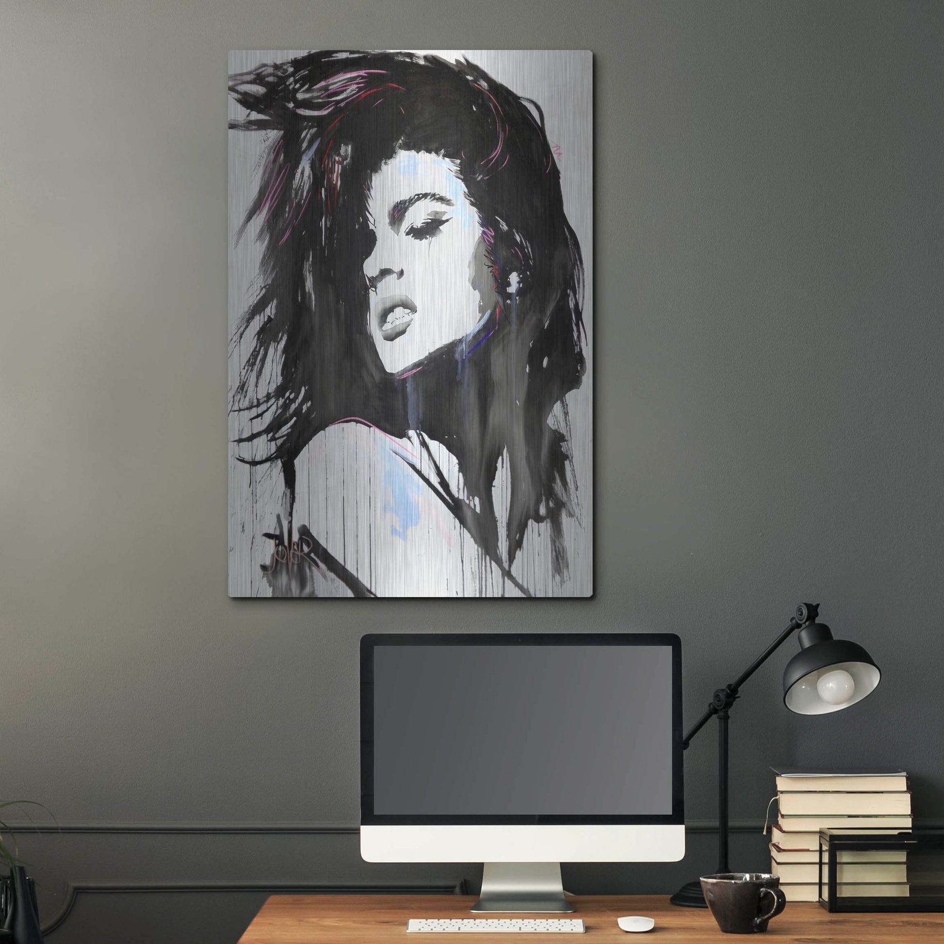 Luxe Metal Art 'Aztec Heart' by Loui Jover, Metal Wall Art,24x36