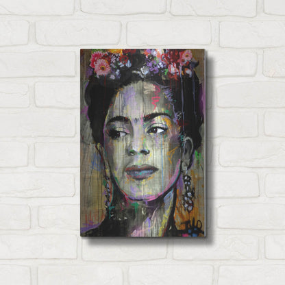 Luxe Metal Art 'Big K' by Loui Jover, Metal Wall Art,12x16