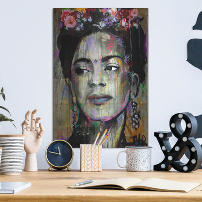 Luxe Metal Art 'Big K' by Loui Jover, Metal Wall Art,12x16