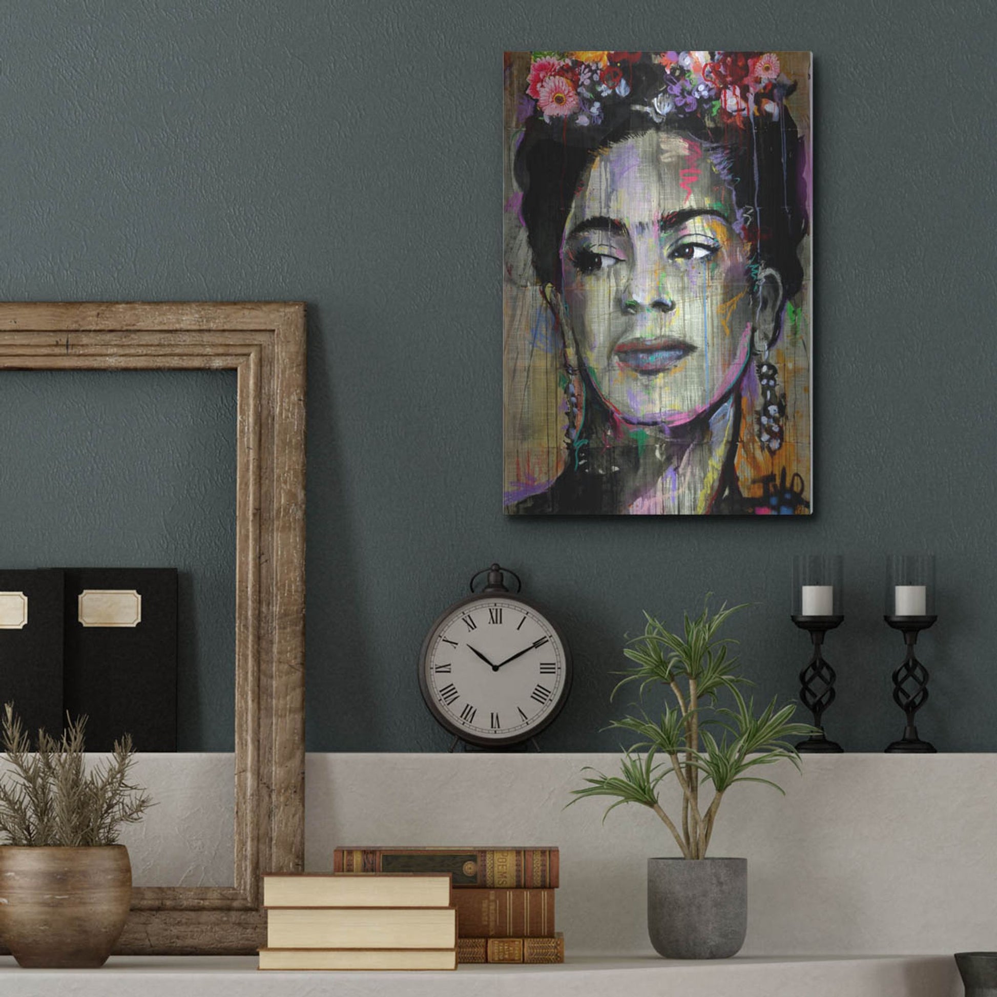 Luxe Metal Art 'Big K' by Loui Jover, Metal Wall Art,12x16