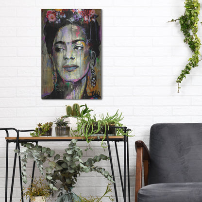 Luxe Metal Art 'Big K' by Loui Jover, Metal Wall Art,12x16