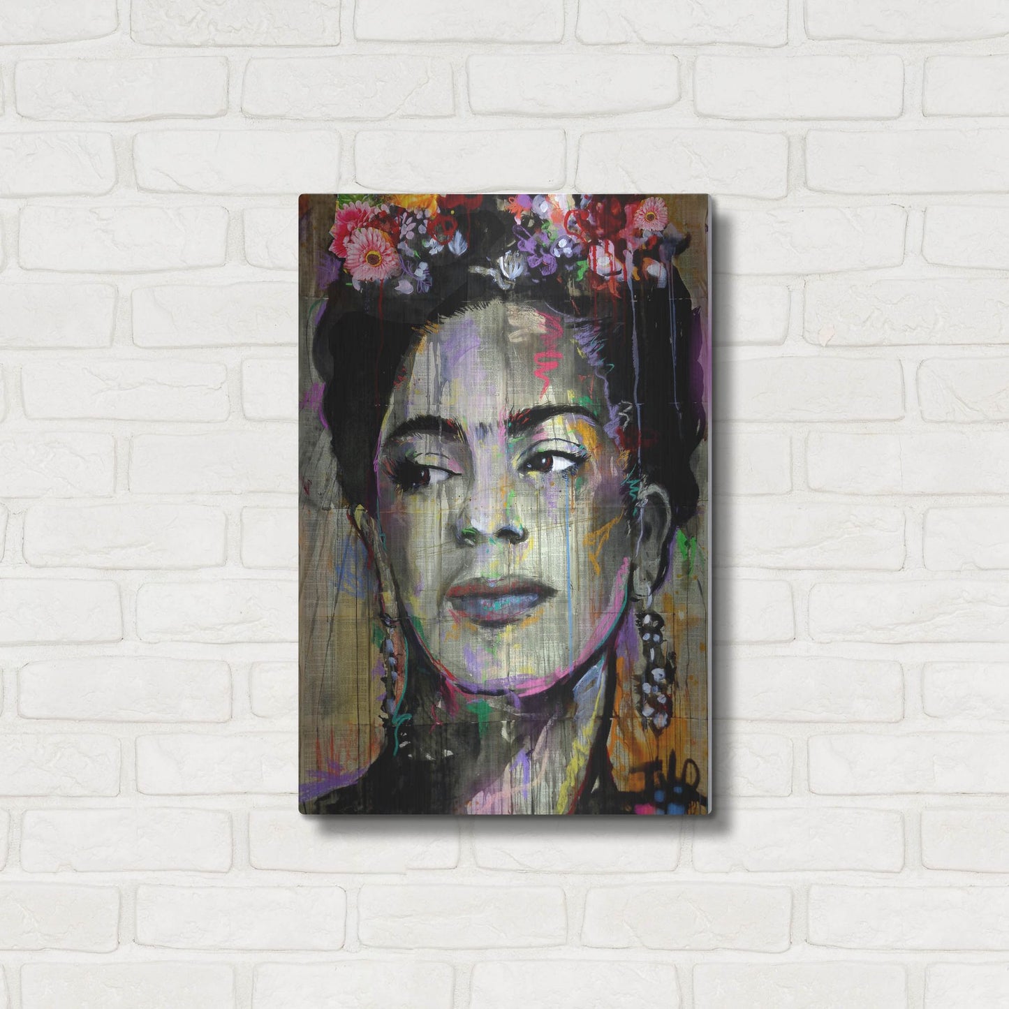 Luxe Metal Art 'Big K' by Loui Jover, Metal Wall Art,16x24