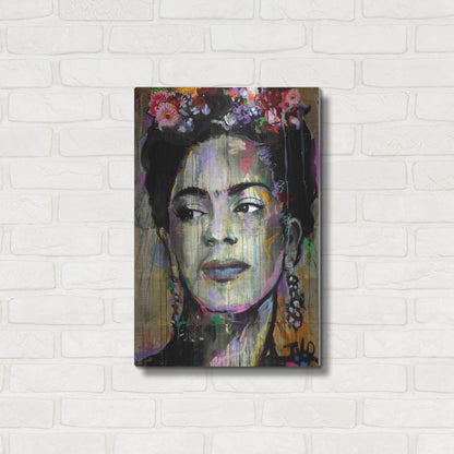 Luxe Metal Art 'Big K' by Loui Jover, Metal Wall Art,16x24