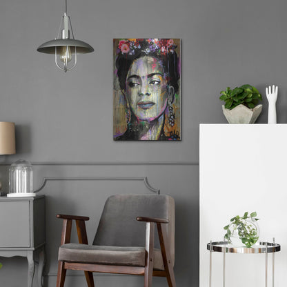 Luxe Metal Art 'Big K' by Loui Jover, Metal Wall Art,16x24