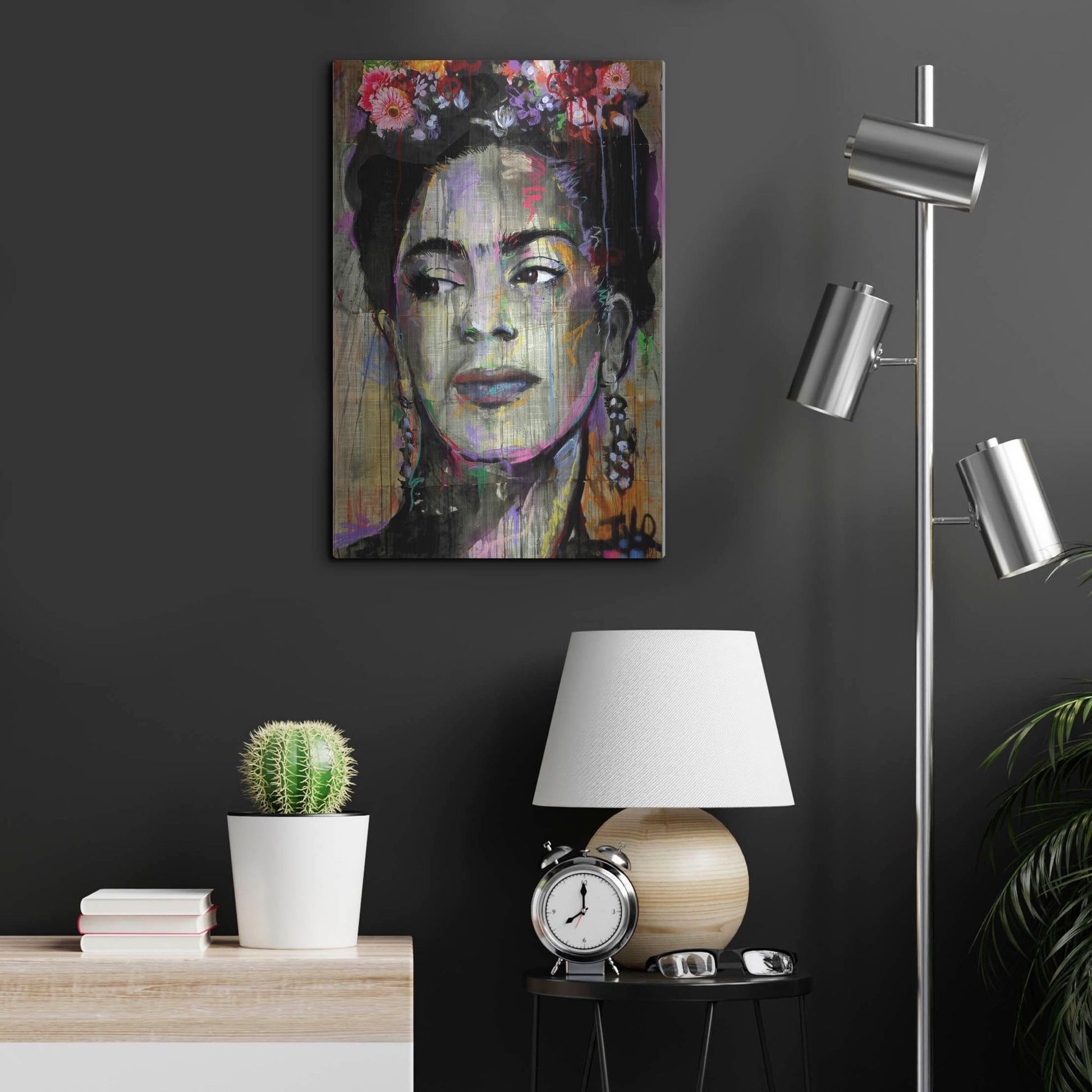 Luxe Metal Art 'Big K' by Loui Jover, Metal Wall Art,16x24