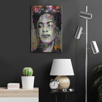 Luxe Metal Art 'Big K' by Loui Jover, Metal Wall Art,16x24