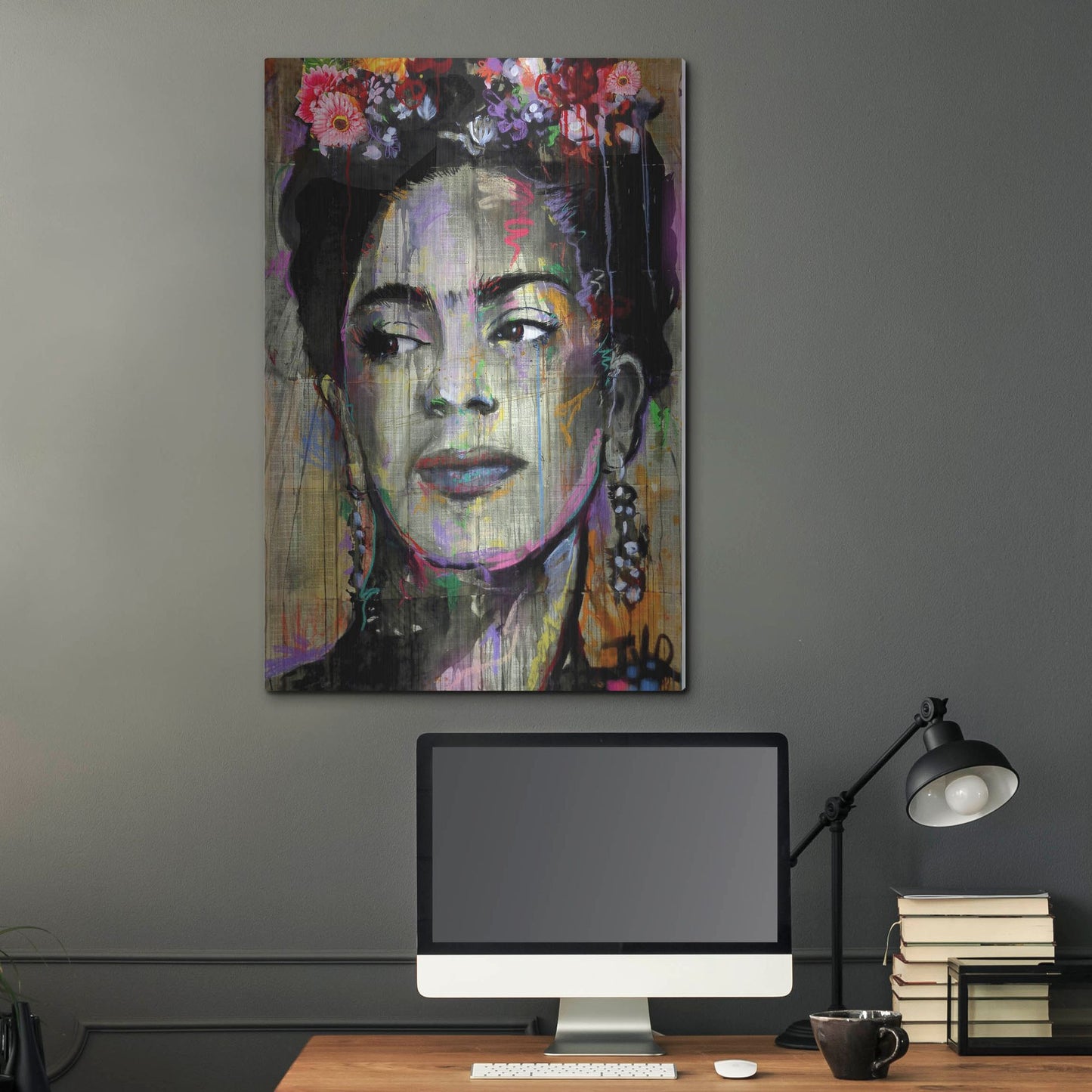 Luxe Metal Art 'Big K' by Loui Jover, Metal Wall Art,24x36