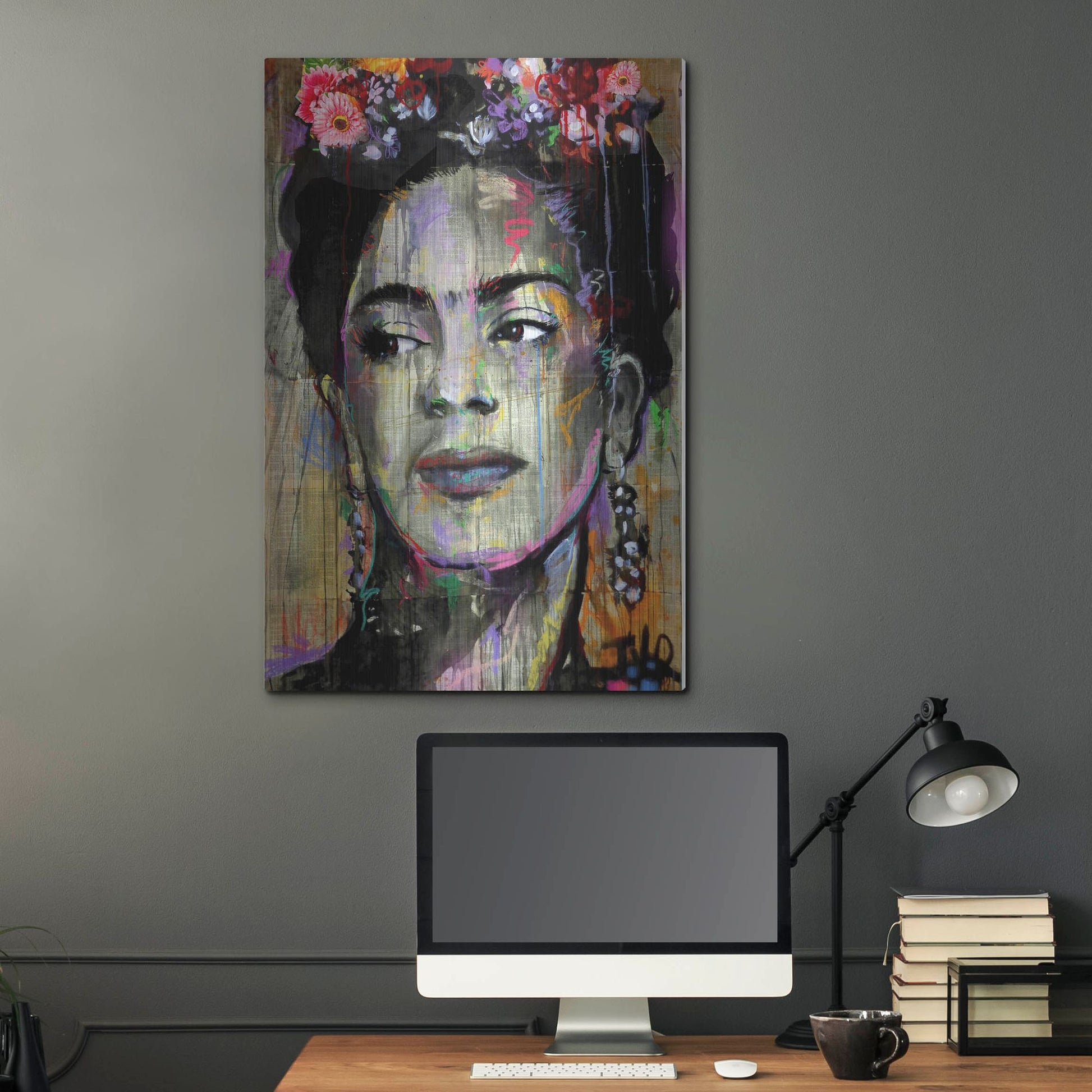 Luxe Metal Art 'Big K' by Loui Jover, Metal Wall Art,24x36