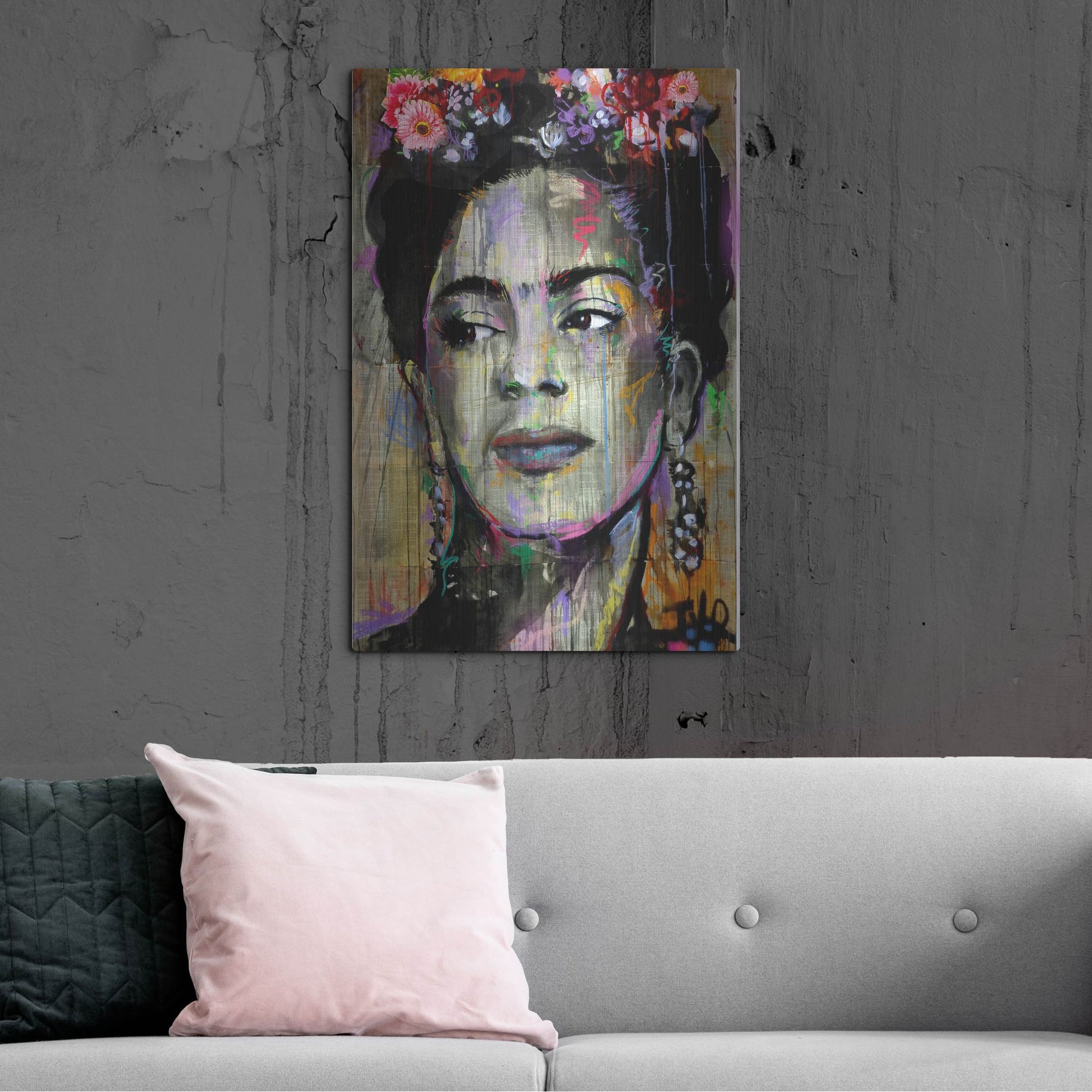 Luxe Metal Art 'Big K' by Loui Jover, Metal Wall Art,24x36