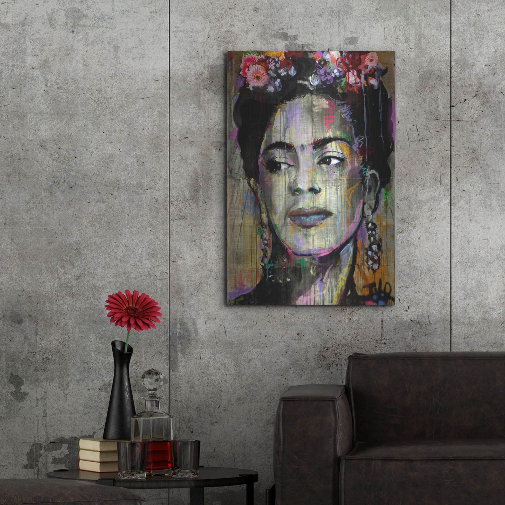 Luxe Metal Art 'Big K' by Loui Jover, Metal Wall Art,24x36