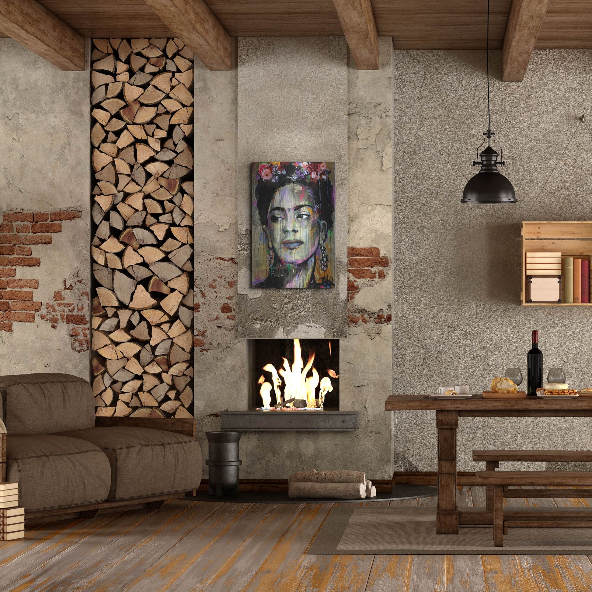 Luxe Metal Art 'Big K' by Loui Jover, Metal Wall Art,24x36