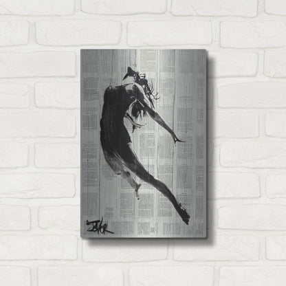 Luxe Metal Art 'If I Fall' by Loui Jover, Metal Wall Art,12x16