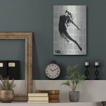 Luxe Metal Art 'If I Fall' by Loui Jover, Metal Wall Art,12x16