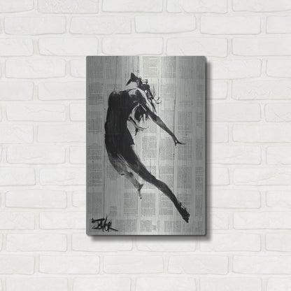 Luxe Metal Art 'If I Fall' by Loui Jover, Metal Wall Art,16x24