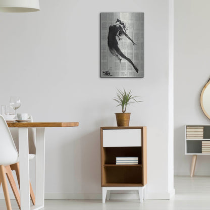 Luxe Metal Art 'If I Fall' by Loui Jover, Metal Wall Art,16x24