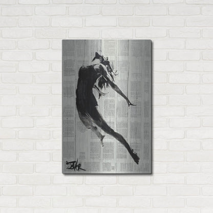 Luxe Metal Art 'If I Fall' by Loui Jover, Metal Wall Art,24x36