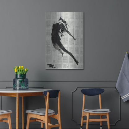 Luxe Metal Art 'If I Fall' by Loui Jover, Metal Wall Art,24x36