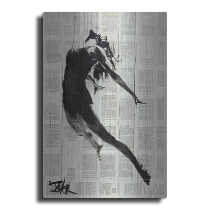 Luxe Metal Art 'If I Fall' by Loui Jover, Metal Wall Art