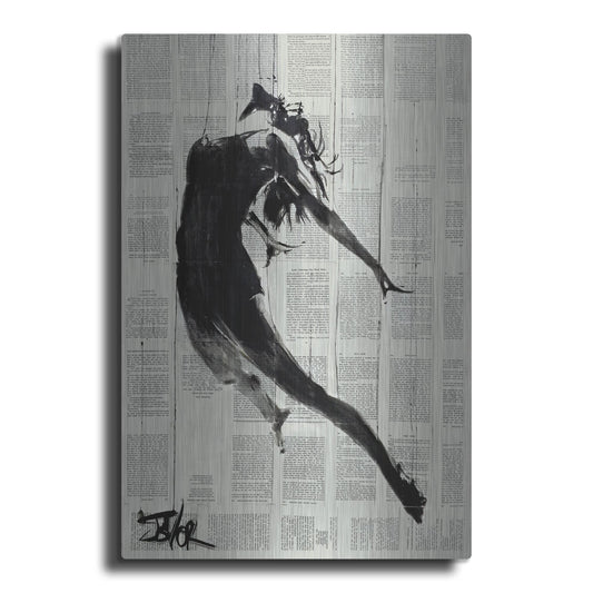 Luxe Metal Art 'If I Fall' by Loui Jover, Metal Wall Art