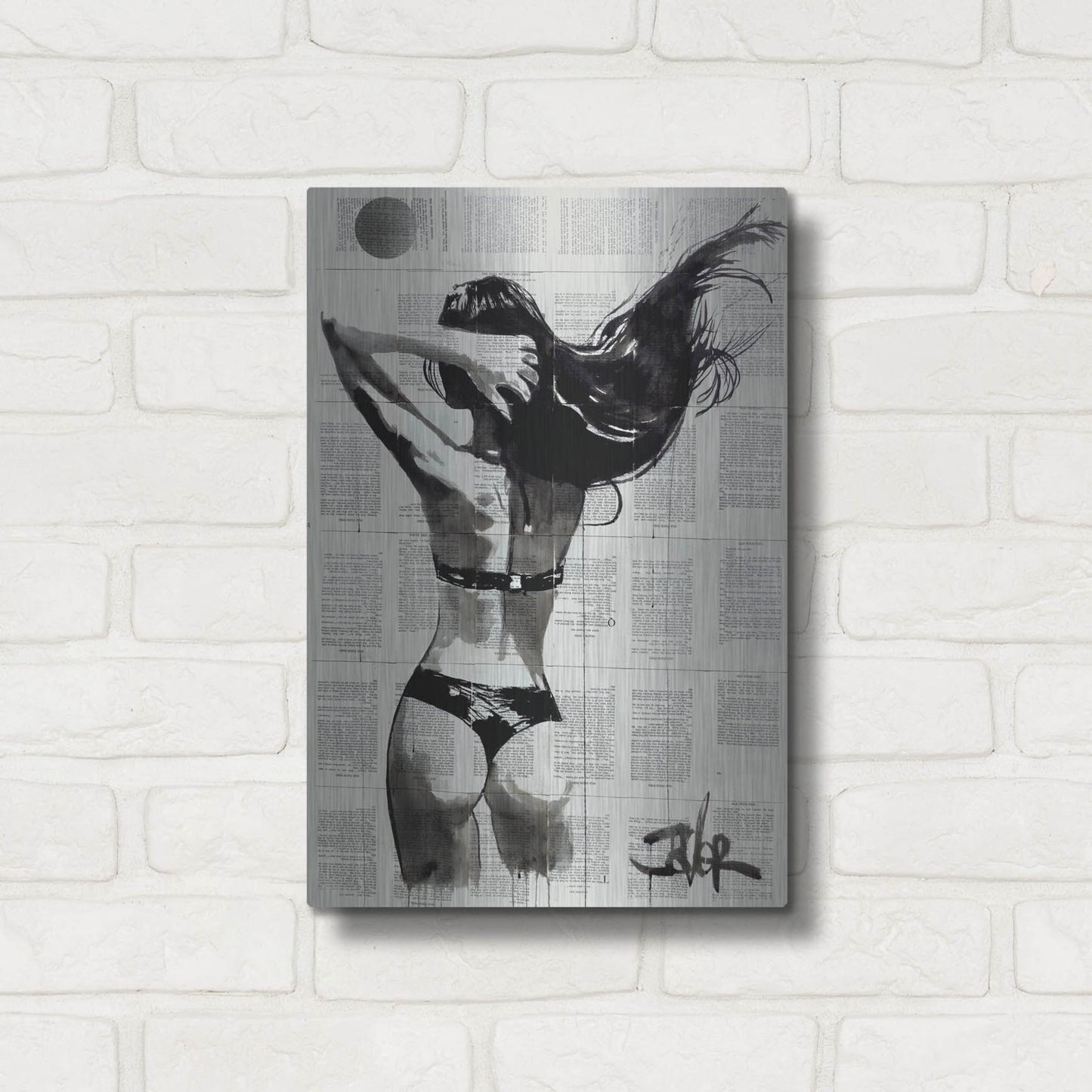 Luxe Metal Art 'In The Summertime' by Loui Jover, Metal Wall Art,12x16