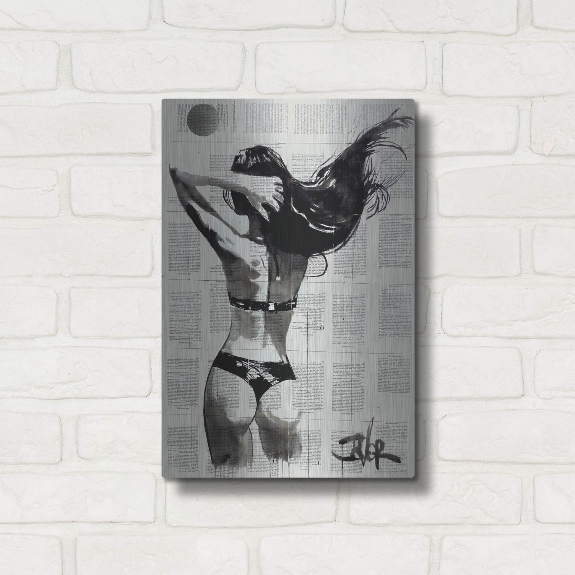 Luxe Metal Art 'In The Summertime' by Loui Jover, Metal Wall Art,12x16