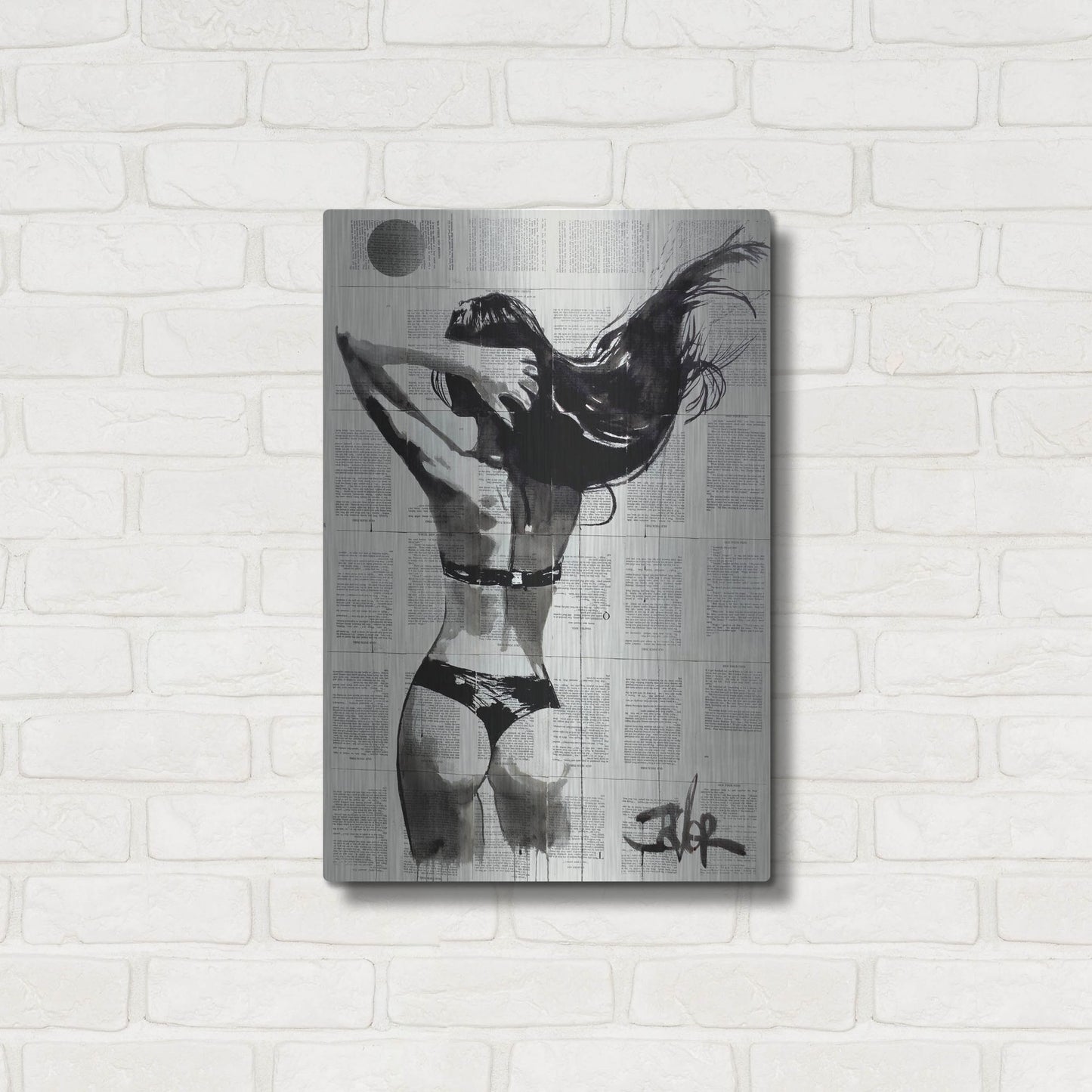 Luxe Metal Art 'In The Summertime' by Loui Jover, Metal Wall Art,16x24