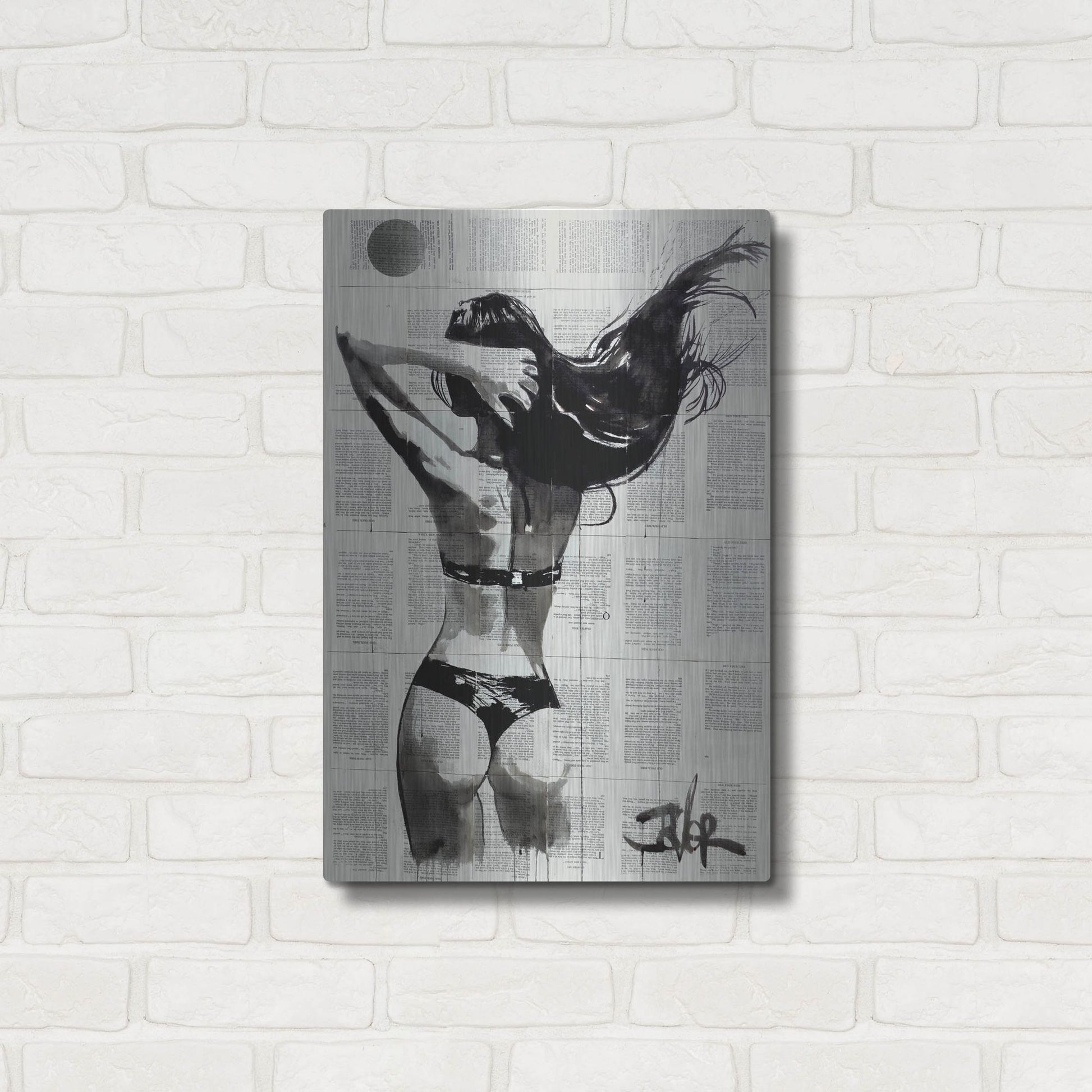 Luxe Metal Art 'In The Summertime' by Loui Jover, Metal Wall Art,16x24