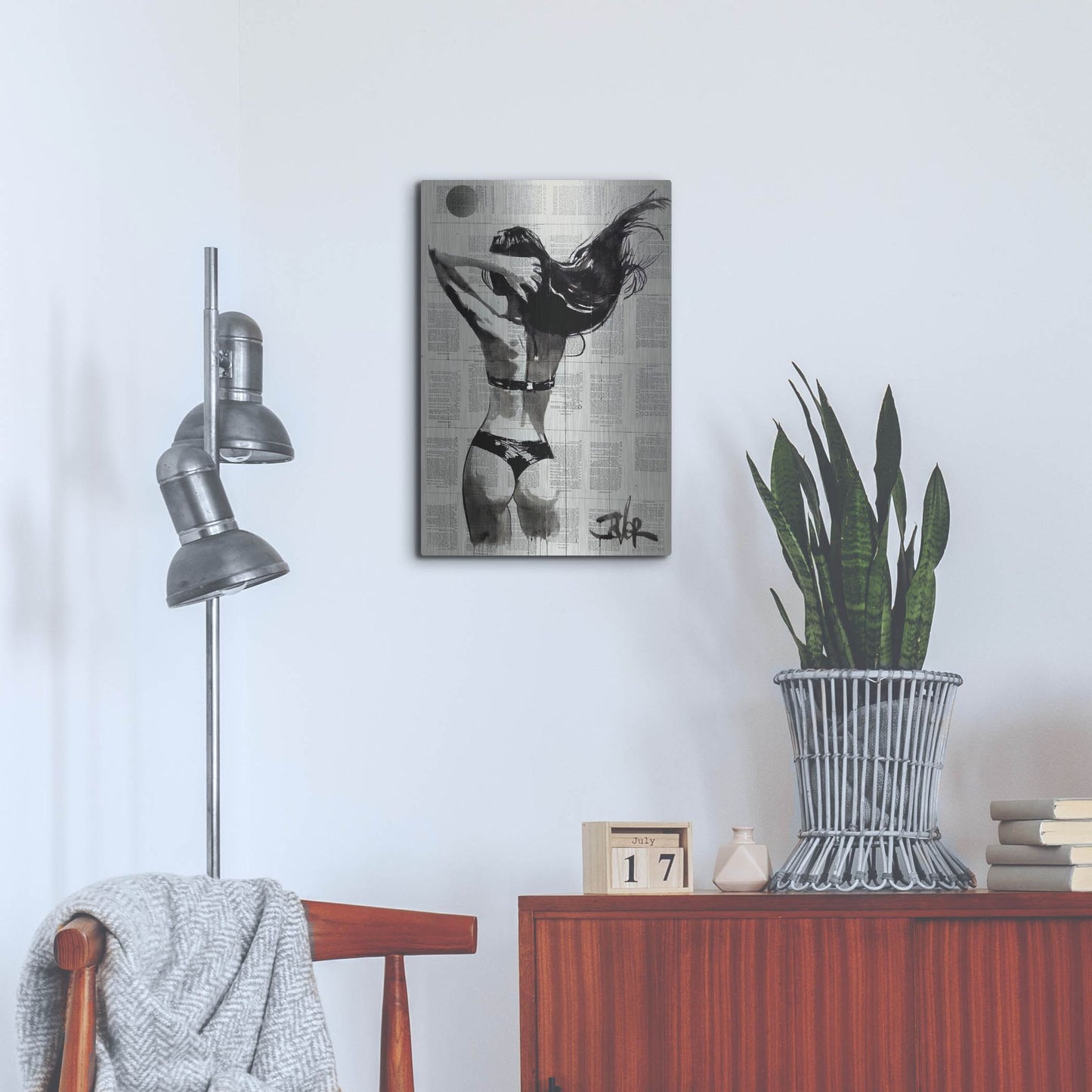 Luxe Metal Art 'In The Summertime' by Loui Jover, Metal Wall Art,16x24