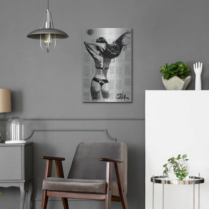 Luxe Metal Art 'In The Summertime' by Loui Jover, Metal Wall Art,16x24