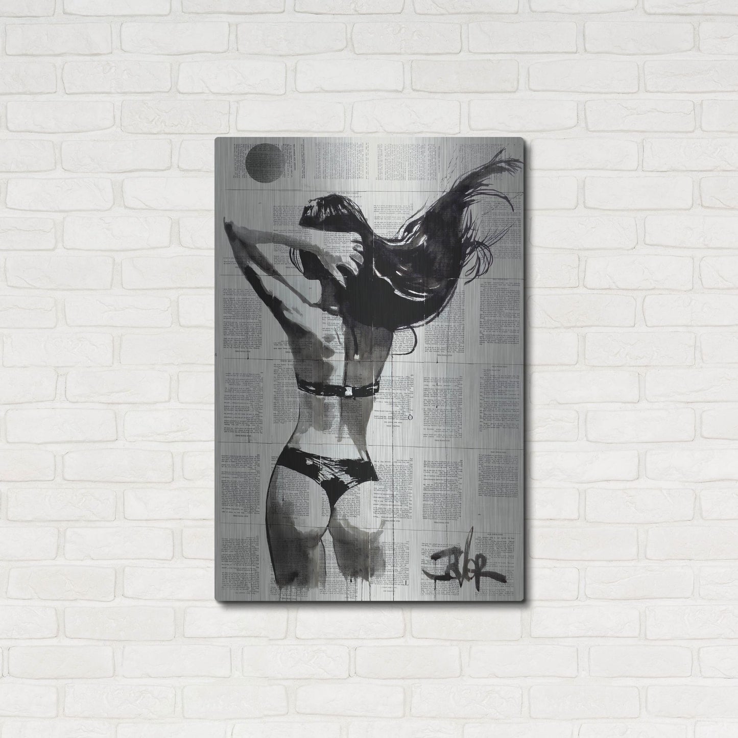 Luxe Metal Art 'In The Summertime' by Loui Jover, Metal Wall Art,24x36