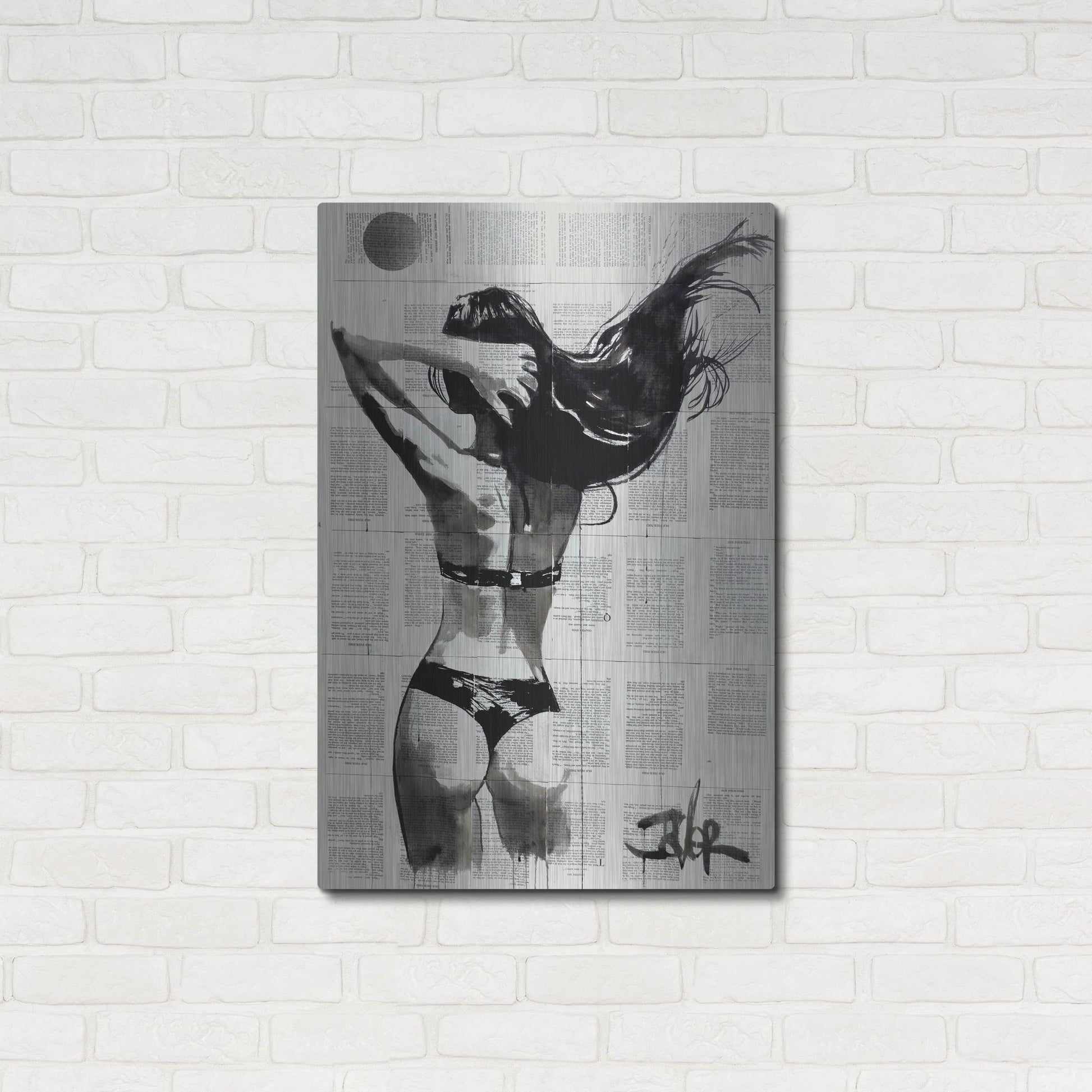 Luxe Metal Art 'In The Summertime' by Loui Jover, Metal Wall Art,24x36