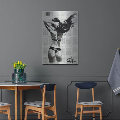 Luxe Metal Art 'In The Summertime' by Loui Jover, Metal Wall Art,24x36