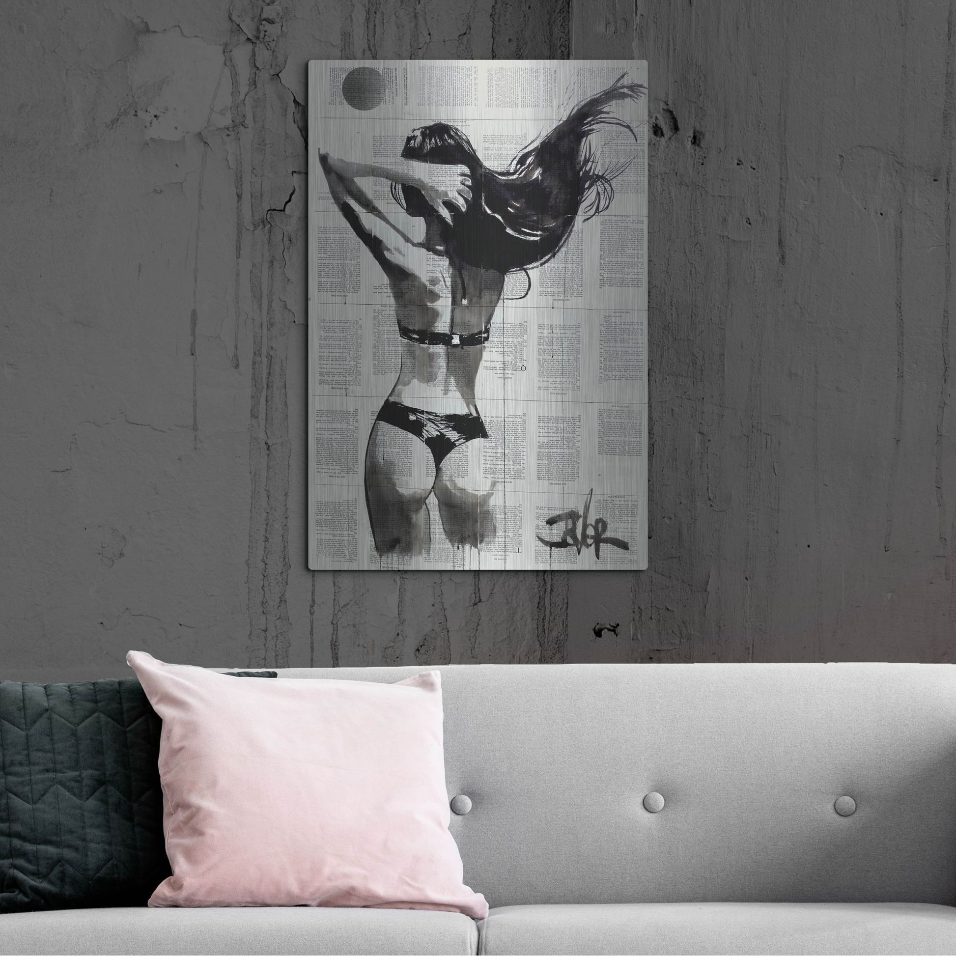 Luxe Metal Art 'In The Summertime' by Loui Jover, Metal Wall Art,24x36