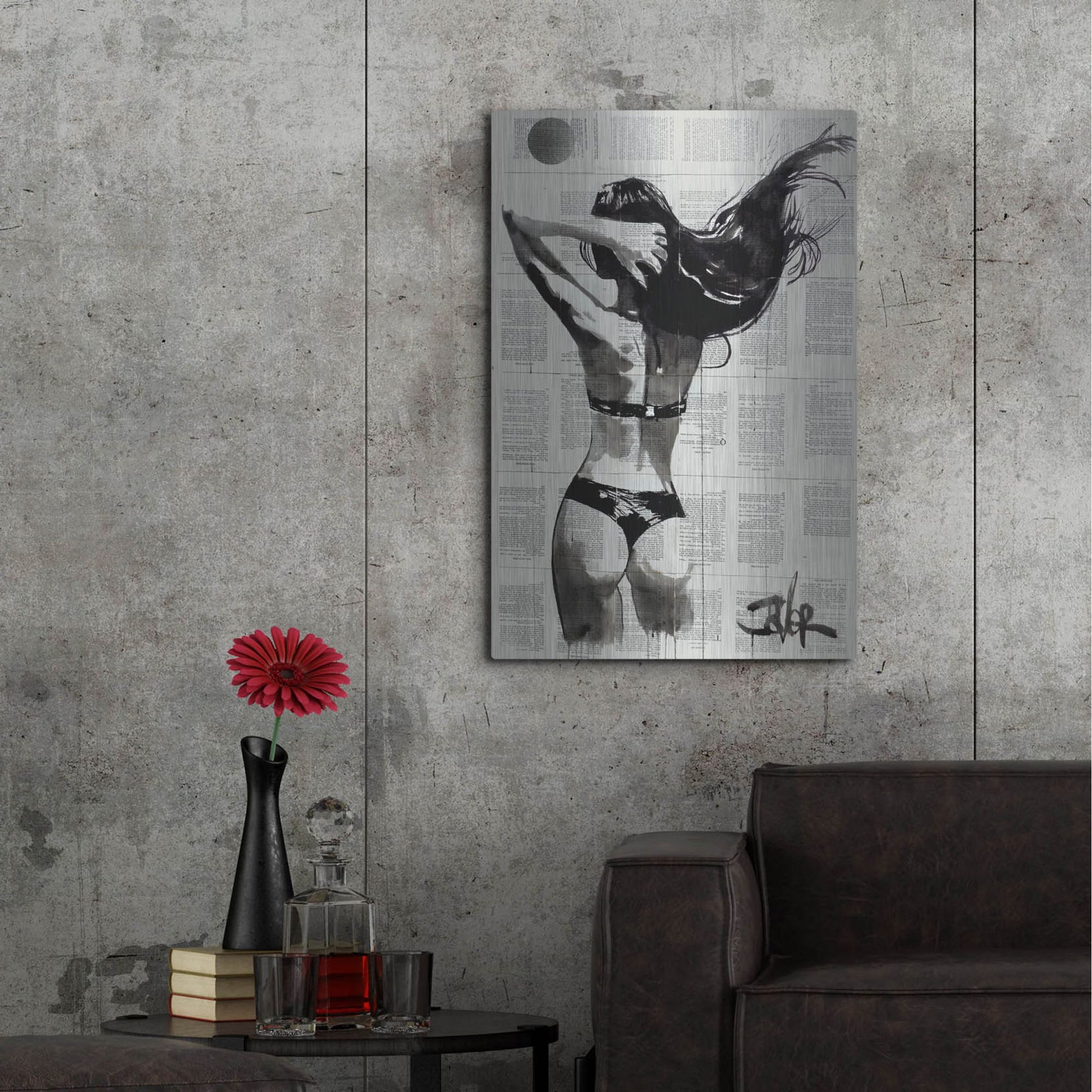 Luxe Metal Art 'In The Summertime' by Loui Jover, Metal Wall Art,24x36