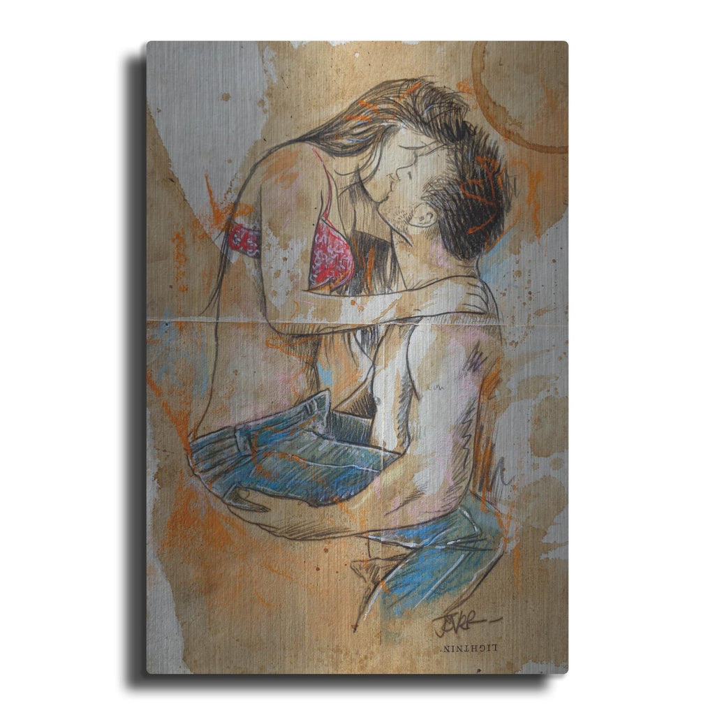 'Jean Lover' by Loui Jover – Metal Wall Art