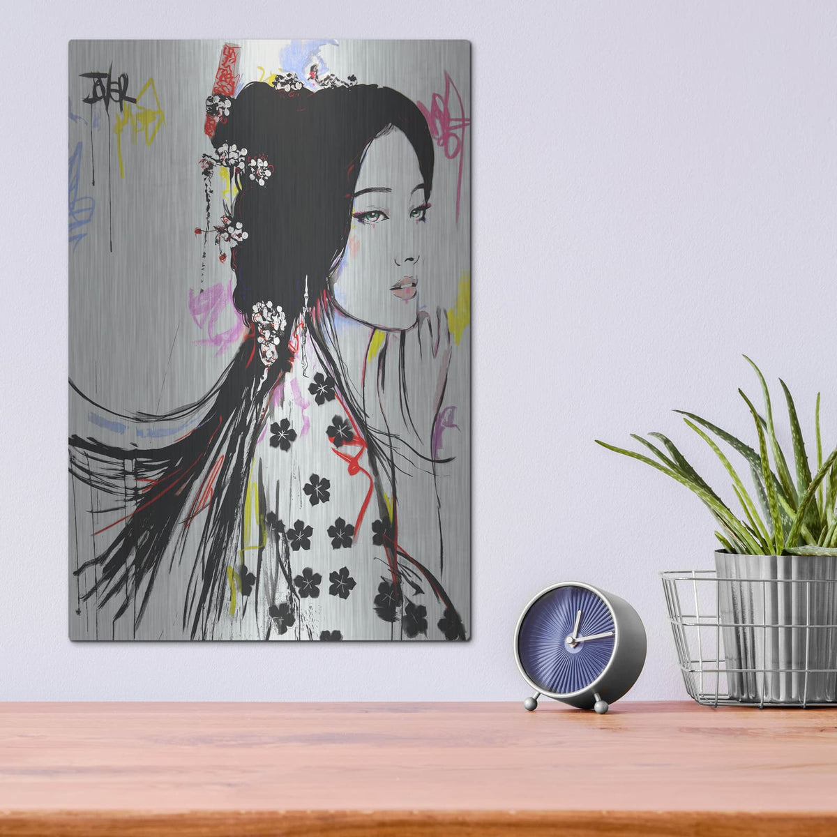 'Jing' by Loui Jover – Metal Wall Art, 12x16 room view