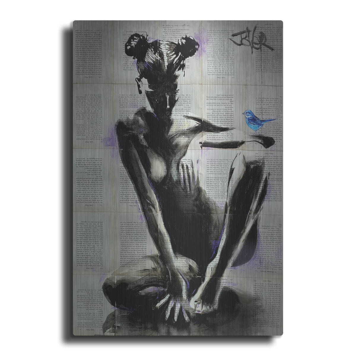 'Mischief And Hope' by Loui Jover – Metal Wall Art
