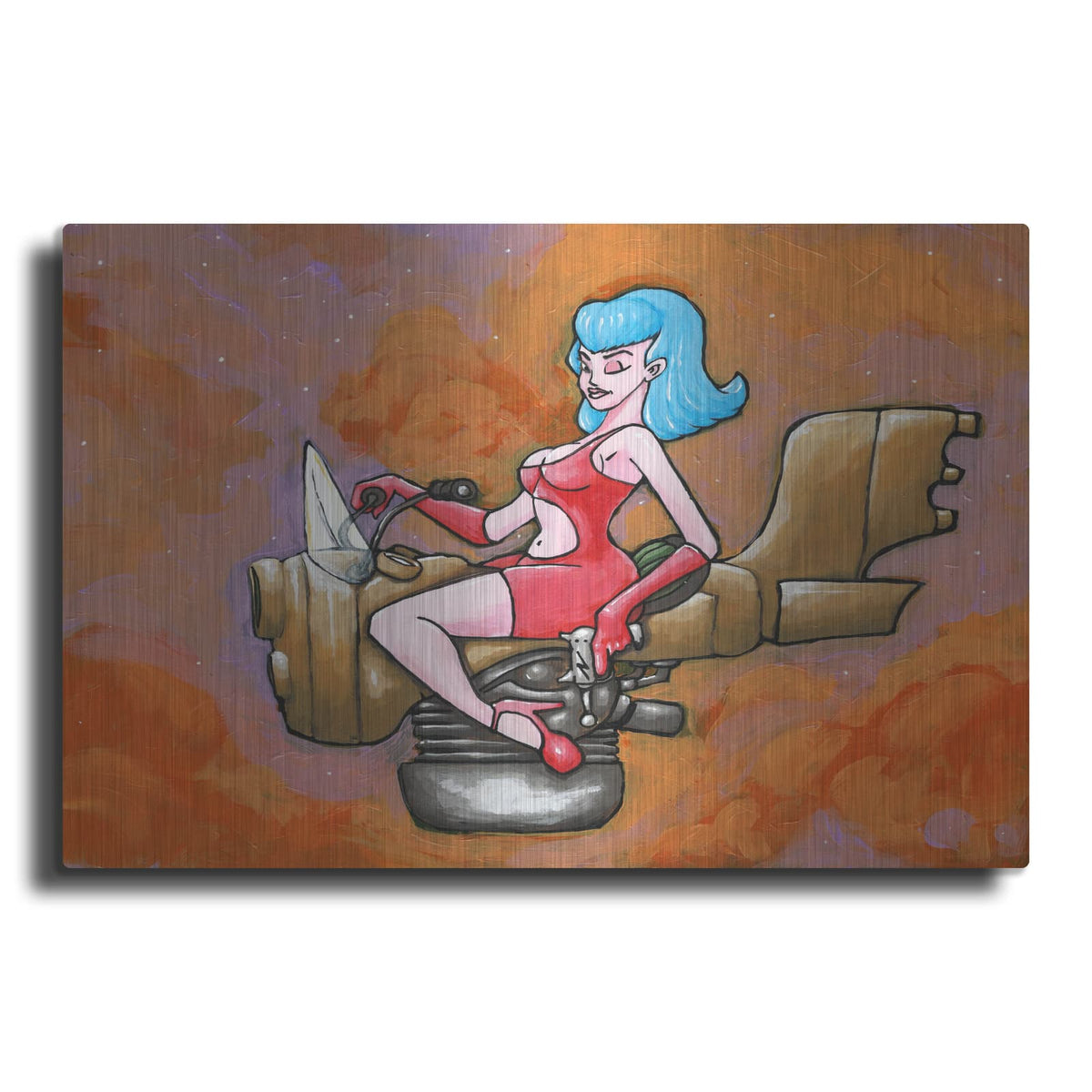 'Rocket Queen Paint' by Craig Snodgrass – Metal Wall Art