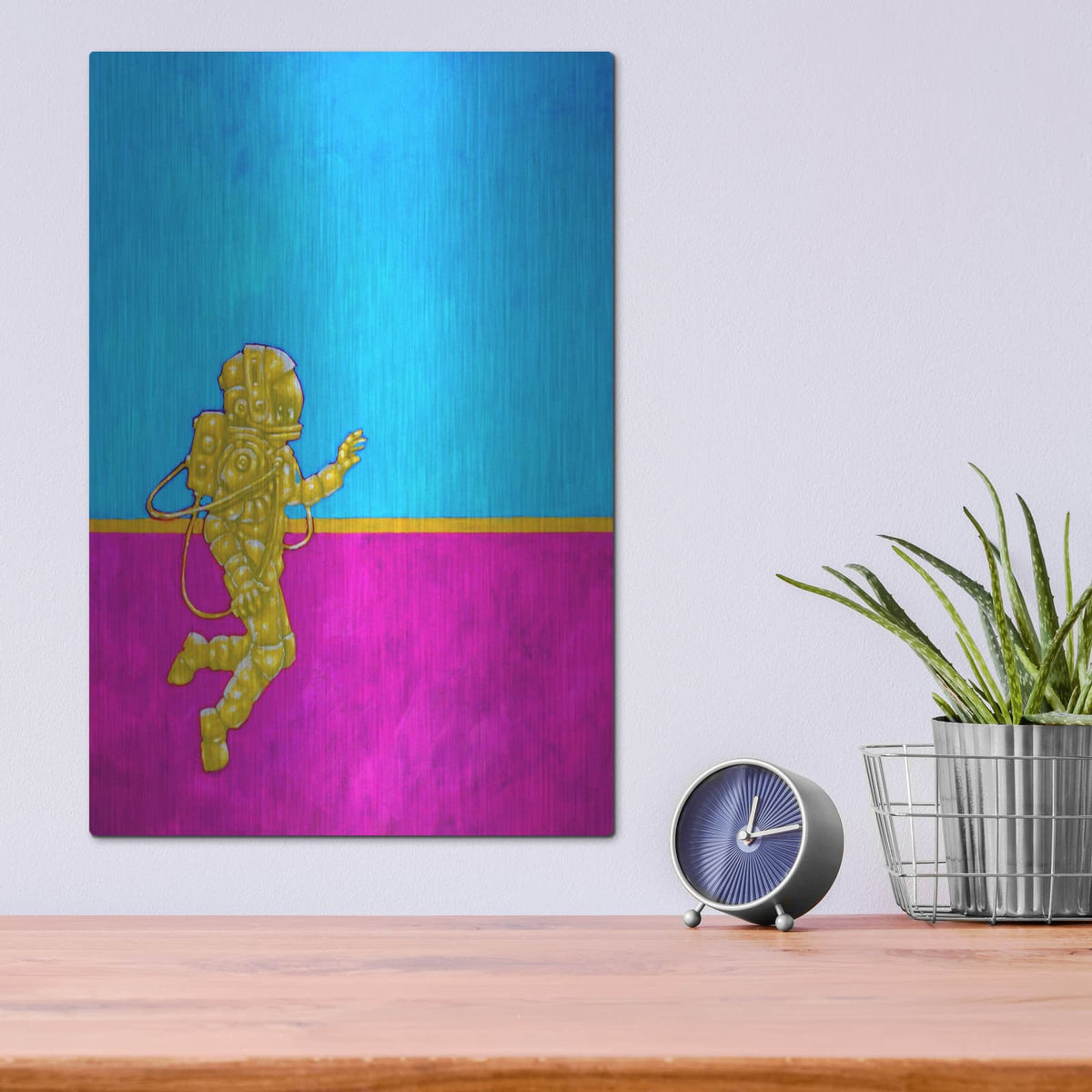 'Hallo Spaceboy II' by Craig Snodgrass – Metal Wall Art, 12x16 room view