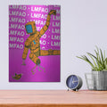 'Lmfao' by Craig Snodgrass – Metal Wall Art, 12x16 room view